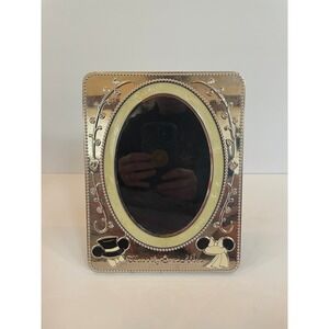 Disney Mickey Minnie Mouse Happily Ever After Wedding Picture Frame Silver 7x9